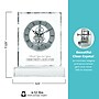 Baudville Executive Crystal Skeleton Clock, Silver, Commitment (1371501S31)~#|#~E6418512-A913-4A0D-BC346FD7B4C975F7_sc7