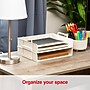 Staples Plastic Side Loading Stackable Letter Tray, Letter Size, Warm White, 2/Pack (ST63887)~#|#~E64984C5-2595-4507-BB3057C85827C943_sc7