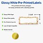 Avery Rectangle Multipurpose Labels, 1" x 2-5/8", White, 160/Pack (19479370486)~#|#~E6501A13-7646-4BE8-95AF983819F62B73_sc7