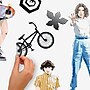 York Wallcoverings Stranger Things Contemporary Decals, Music, Movies & TV (RMK4675SCS)~#|#~E650519D-971B-42A0-BCAFF08FF8C99C62_sc7