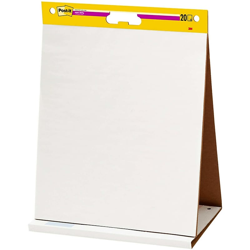 Post-it Super Sticky Tabletop Easel Pad, 20" x 23", 20 Sheets/Pad (563) image 1