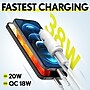 Overtime 38W Dual Port Car Charger & USB-C to Lightning Cable Bundle, White (OTC2PD6IP)~#|#~E65629FD-B607-4244-87853BA37E00FF2D_sc7