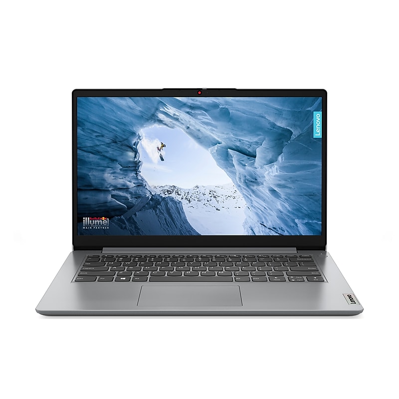 Lenovo IdeaPad 1i 14" Laptop, Intel Celeron N4500, 4GB RAM, 128GB eMMC, Windows 11 Home S Mode (82LV0075US) image 1