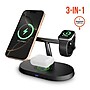 HyperGear MaxCharge Pro 3-in-1 Wireless Charging Stand with Magnetic Wireless Fast Charge, 15W, Black (16189)~#|#~E65EAB4A-D238-4428-A66B558870FC496E_sc7
