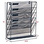 Staples 5-Pocket Metal Mesh Mountable Wall File, Letter Size, Navy Blue (ST63850)~#|#~E65FBC18-2573-4887-8CFF184F8BFE6F1D_sc7