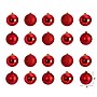 Nearly Natural Holiday Christmas Red Shatterproof Ornament Set, 3", 20/Set (D1056-RD)~#|#~E6652D96-F8CC-499D-89829D058F8EDE24_sc7