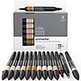 Winsor & Newton Promarker Dual-Tip Alcohol Based Marker, Skin Tones, 12/Pack (WNX0290172)~#|#~E6670F3E-A661-4070-A05E28C5A888B774_sc7