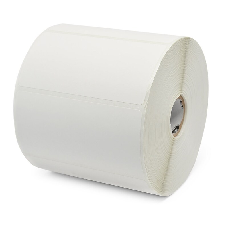 Zebra Z-Perform 2000T Paper Thermal Transfer Label, 4"W x 2"L, White (10005851) image 1