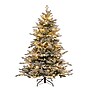 Nearly Natural 6' Pre-Lit Artificial Fraser Fir Flocked Christmas Tree with Instant Connect Technology (T4789)~#|#~E6677110-A5B2-449E-BECFDC528733D3DC_sc7