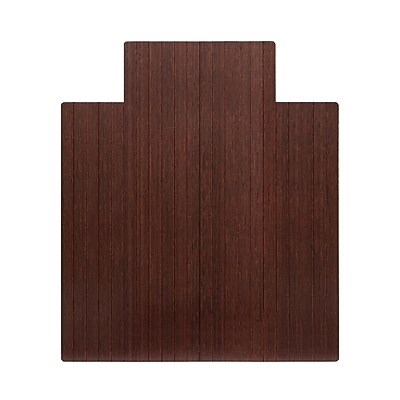 Anji Mountain Standard Bamboo Carpet & Hard Floor Chair Mat with Lip, 44″ x 52″, Dark Cherry (AMB24006) Simolary simolary.com