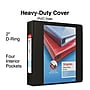 Staples Heavy Duty 2" 3-Ring View Binders, D-Ring, Black, 6/Pack (56233CT/24684CT)~#|#~E66E56CE-50F7-48EC-B16D46D7DCDFB6BC_sc7