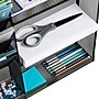 Mind Reader 8-Compartment Stackable Metal Desk Organizer, Black (MAGSHELF-BLK)~#|#~E66E6292-E66B-418E-BA5E986D10AC18EE_sc7