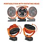 Ergodyne Chill-Its 6090 9.5" Clip Fan, 2-Speed, Orange (12800)~#|#~E66F48A6-DF2D-4F6C-AFBF61540112E212_sc7