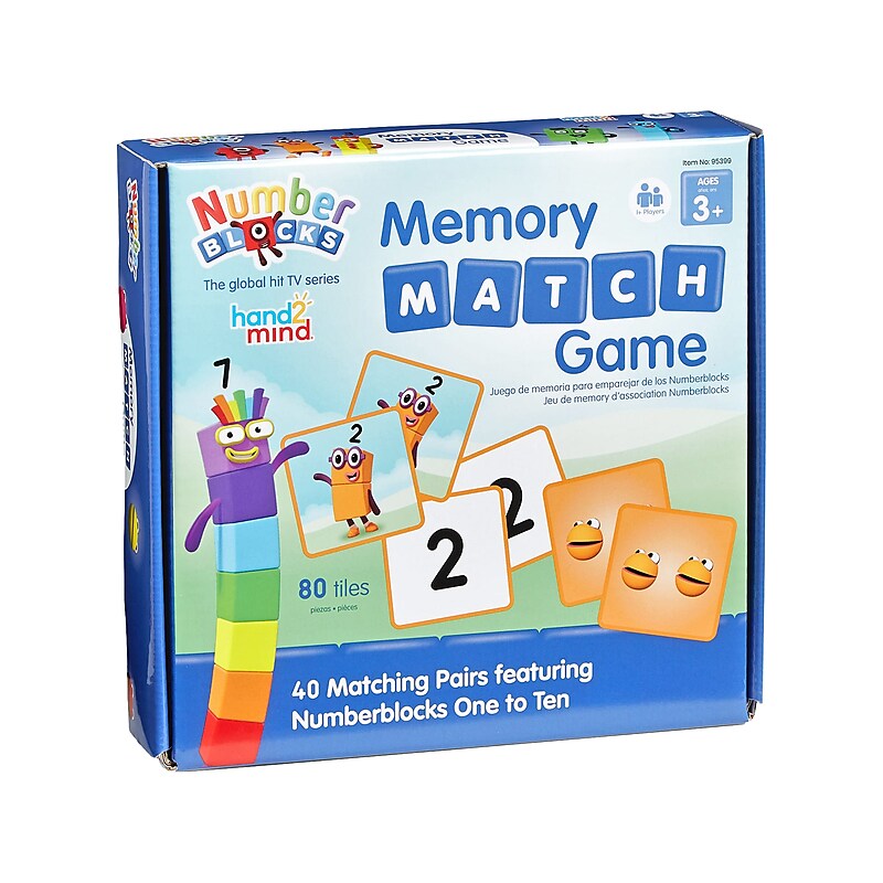 hand2mind Numberblocks Memory Match Game (95399) image 1
