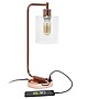 Lalia Home Studio Loft Modern Iron Desk Lamp, 18.8", with USB Port, Polished Rose Gold (LHD-2002-RG)~#|#~E670D990-8A51-439E-B9CECB97836FED23_sc7