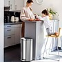iTouchless SoftStep Semi-Round Stainless Steel Step Trash Can with Hinged Lid, 7.93 Gallon (IP08DSS)~#|#~E67187C6-5A9E-4891-A6D8AEA89260523D_sc7