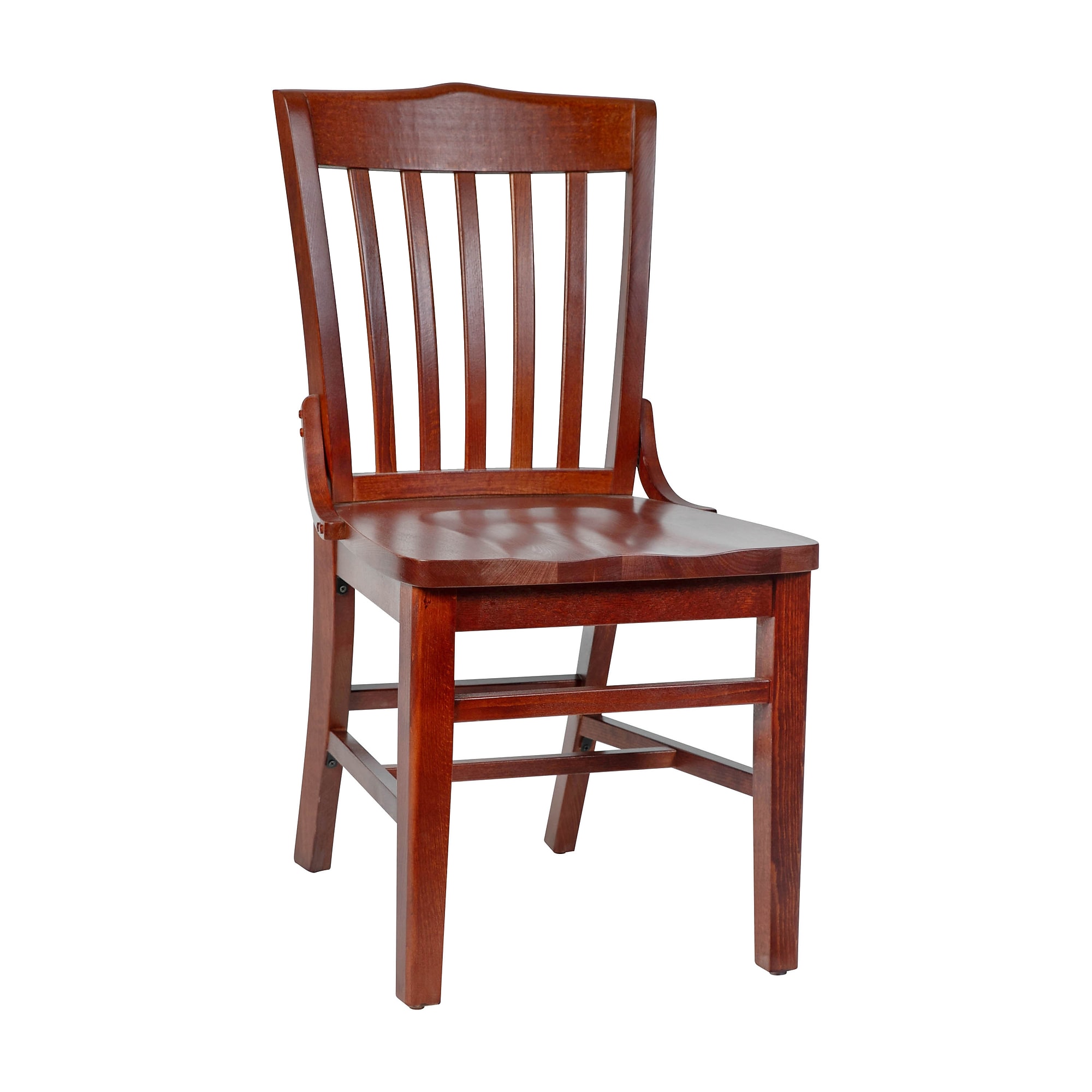 Flash Furniture Hercules Traditional Wood School House Back Restaurant Dining Chair, Mahogany (XUDGW0006MAH) Sansujyuku sansujyuku.com