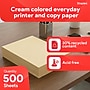 Staples Pastel 30% Recycled Color Copy Paper, 20 lbs., 8.5" x 11", Cream, 500/Ream (14789)~#|#~E67A5B0D-666A-4B2D-977CC757ED6C2973_sc7