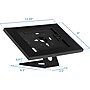 Mount-It! Adjustable Anti-Theft iPad Countertop Stand/Wall Mount, Black (MI-3775B_G10)~#|#~E67DB7E7-A86A-4515-AFBB965F810FE2EC_sc7