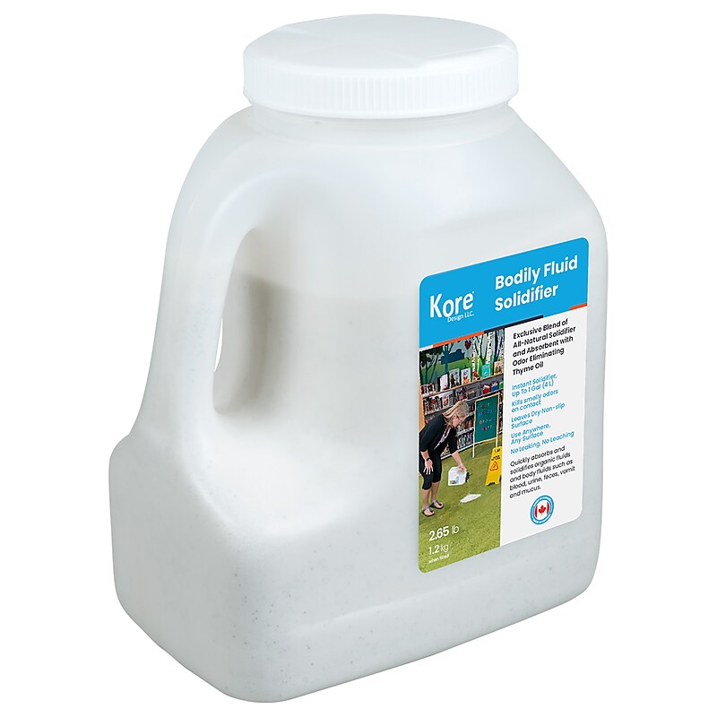Kore Design Body Fluid Solidifier Instant Absorbent, Up to 4L (KD-9011) image 1