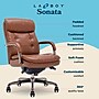 La-Z-Boy Sonata Ergonomic Bonded Leather Swivel Executive Chair, Cognac and Graphite (CCHR10014C)~#|#~E68A0345-D356-43CD-A3988C13B716557F_sc7