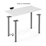 Union & Scale™ Essentials 48"W Computer and Writing Desk, White (UN56969)~#|#~E69960EC-9F9A-4EA4-82318C6C84610CD0_sc7