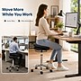 Uncaged Ergonomics Wobble Stool Air Armless Fabric Active Stool, Black/Silver (WSA-B)~#|#~E69A6513-F033-4A1B-ABDF7D25C61B4FF9_sc7