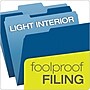 Pendaflex Two-Tone File Folders, 1/3-Cut Tab, Letter Size, Navy Blue, 100/Box (152 1/3 NAV)~#|#~E69AE5F9-CA15-42BA-B63C385D77F5DC57_sc7