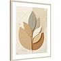 Amanti Art Neutral Leaves by Kintsugi99 Wood Framed Wall Art Print, 33"W x 41"H (A426710186699)~#|#~E6A192B4-0730-40E2-A13DCD5E17FD2FD1_sc7
