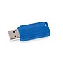 Verbatim PinStripe 128GB USB 2.0 Type A Flash Drive, Red and Blue, 2/Pack (70391)~#|#~E6A83E81-15B1-4B34-88339744639408BD_sc7