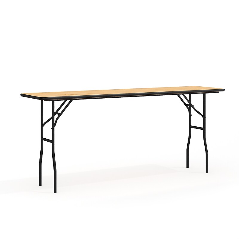 Flash Furniture Gael Training Room Table, 72" x 18", Natural Wood Grain (YTWTFT18X72TBL) image 1