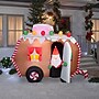 National Tree Company 7.5' Inflatable Gingerbread Trailer with Santa (GE9-37289-1)~#|#~E6B0637E-DA09-4D4B-B37F0F3C071D0E27_sc7