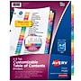 Avery Classic Customizable Table Of Contents A - Z Divider, 26-Tab, Multi Color, Set (11125)~#|#~s1067302_sc7
