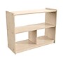 Flash Furniture Bright Beginnings 3-Section Modular Storage Unit, 24.5"H x 31.5"W x 11.75"D, Brown (MK-KE23933-GG)~#|#~E6B4218A-9F5E-4C3A-962EF68E9051F2E7_sc7
