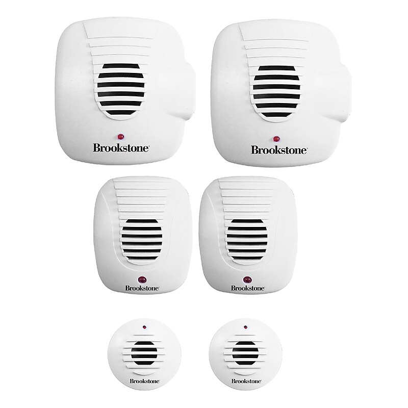 Brookstone Multi-Room Ultrasonic Pest Repeller System, 6-Pack (APWW6032183010) image 1
