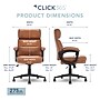 Click365 Classic Ergonomic Bonded Leather Swivel Executive Chair, Cognac (CCHR10022A)~#|#~E6B65515-997D-4719-AE2BD42D0B74E0DA_sc7