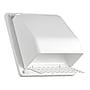 Lambro 6" Plastic Wall Exhaust Vent with Hinged Screen, Removable Damper & 1.25" Collar, White (3510W)~#|#~E6B78FDB-4DA9-43B6-8F6B055D6E1BEEF8_sc7