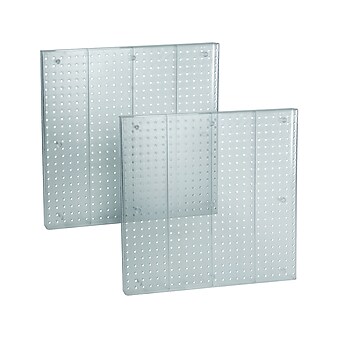 Azar 44" X 13 1/2" Pegboard 1-Sided Wall Panel, Translucent