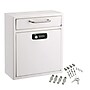 AdirOffice Steel Medium Wall Mounted Interoffice Mailbox Drop Box, White (631-05-WHI-KC)~#|#~E6BC1252-6C37-4E3F-A4469D72C9CDC99F_sc7
