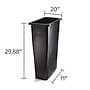Coastwide Professional™ Slim Plastic Trash Can with no Lid, Black, 23 Gal. (CW50718)~#|#~E6BEF947-9A60-4900-9CEA5607ED158CDF_sc7
