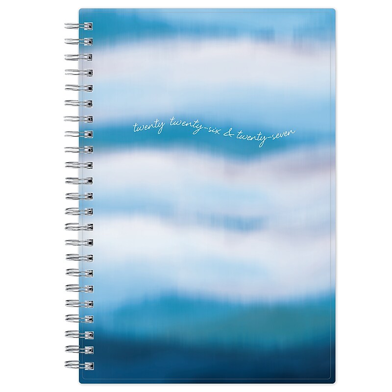 2026-2027 Blue Sky Siren 5" x 8" Academic Year Weekly & Monthly Planner, Plastic Cover (161741) image 1