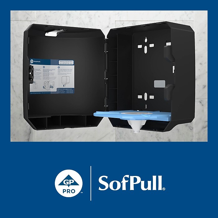 SofPull Centerpull Paper Towel Dispenser, Black (58204B) | Staples