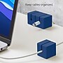 Function101 Cable Blocks, Magnetic Cable Organizers, Blue, 3/Pack (F101-CBXL3)~#|#~E6C1DA80-1BFA-4725-ACC3C6DEC171973F_sc7
