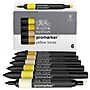 Winsor & Newton Promarker Dual-Tip Alcohol Based Marker, Yellow Tones, 6/Pack (WNX0290157)~#|#~E6C64588-10BE-46D0-B755AF3067186A3D_sc7