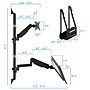 Mount-It! Adjustable Monitor Wall Mount Workstation, Up to 32", Black (MI-7991)~#|#~E6D7072A-93AF-4897-87A7A594E5E6F60C_sc7