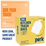 Perk™ 10 Gallon Kitchen Trash Bag, 24" x 24", High Density, 0.36 mil, Clear, 300 Bags/Box (PK56746)~#|#~E6D75F15-F885-4094-9CD8DA3C26FDD016_sc7