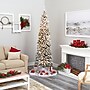Nearly Natural 8-ft Flocked Pencil Artificial Christmas Tree with 500 Clear Lights and 646 Bendable Branches (T1908)~#|#~E6DA005F-29A8-45BA-91E78C06C8370591_sc7