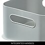 iDESIGN Medium Stackable Plastic Storage Bin, Gray (29212M2)~#|#~E6E30F43-F257-4431-82D518330584C1AE_sc7