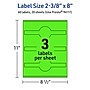 Avery Decorative Edge Multipurpose Labels, 2-3/8" x 8", Neon Green, 60/Pack (94117)~#|#~E6E5092A-8BE3-4F3D-BEBBE4240C050578_sc7