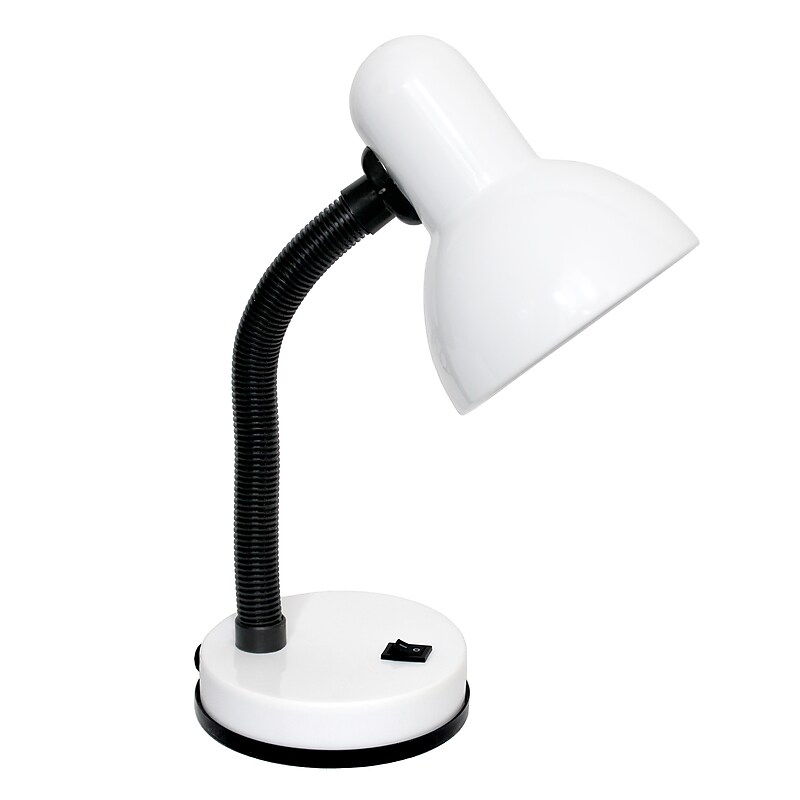 Simple Designs Basic LED Desk Lamp, 14.25", White (LD1003-WHT) image 1